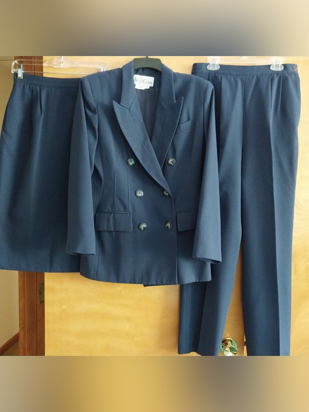 Oleg Cassini Navy Women's Suit